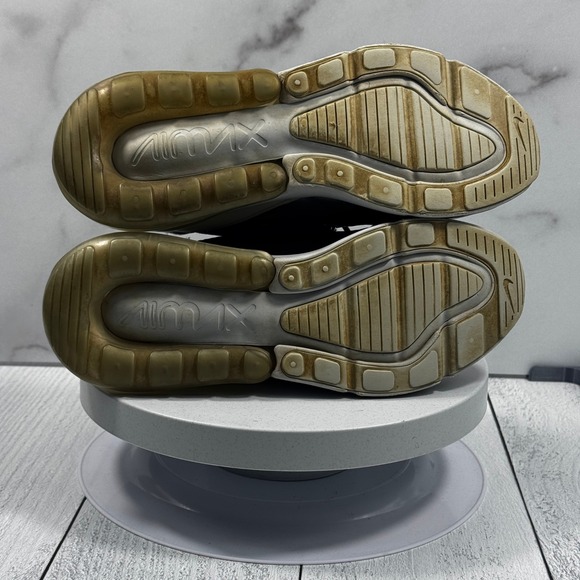 Nike Air Max 270 Sneakers Youth 6.5Y Black White Clear Running Shoes - Picture 12 of 14